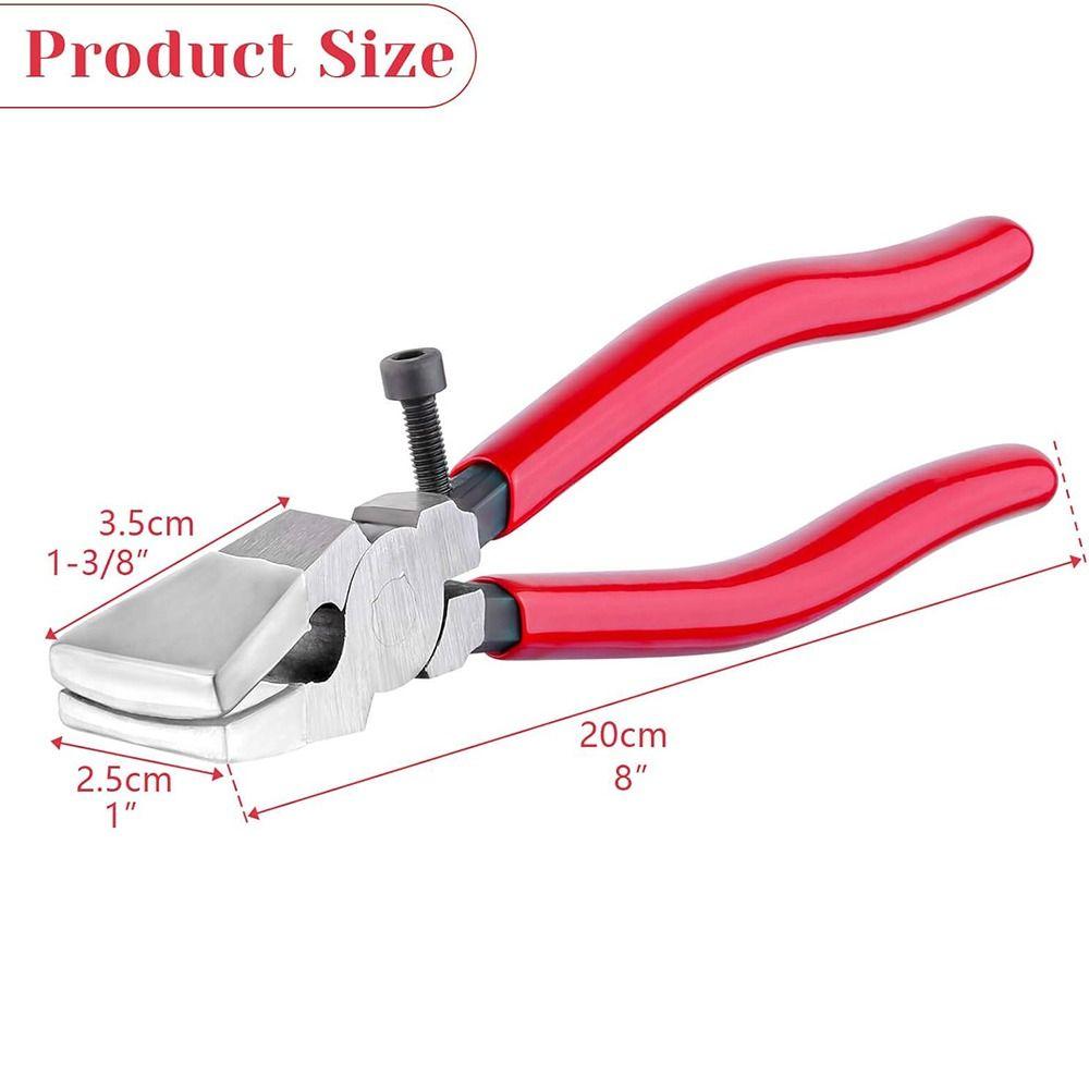 Adjustable Screw Key Fob Pliers 8 Inch Locking Pliers New Glass Grozer Nippers  Stained Glass Work