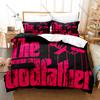 Cool Icon Godfather Portrait Graphic Bedroom Decor Bedding Duvet Cover + 2 Pillowcases Classic Movie Fan Room Decor