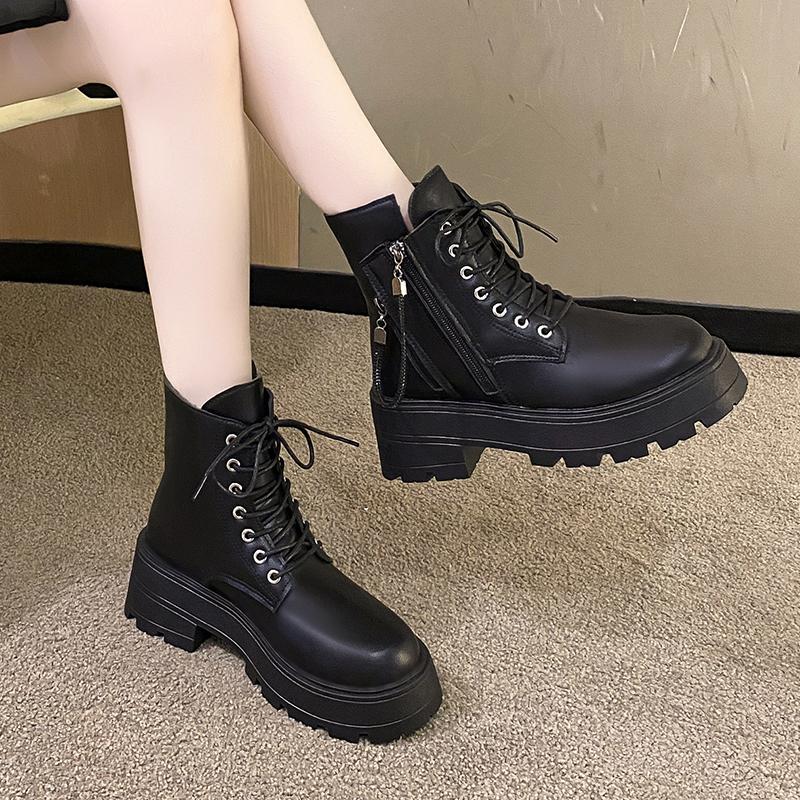 

Fashionable New Comfortable Thick Sole Non Slip Casual Women s Boots Elegant and Sexy Winter Banquet High-heeled Riding Boots 35