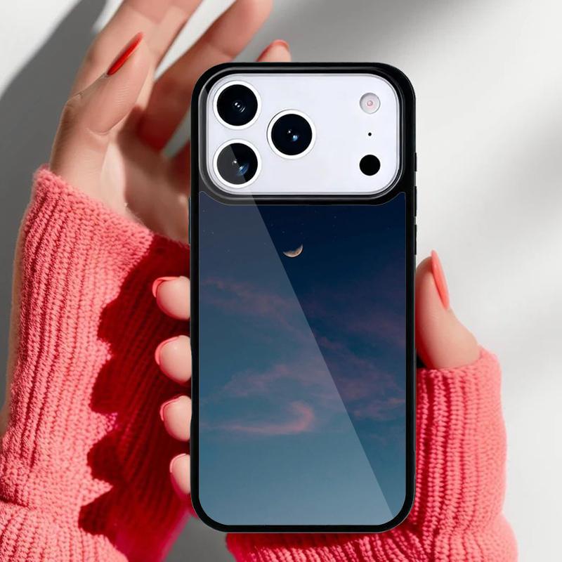 Space Sky Moon Phone Case for iPhone 17 Air 16e 15 14 13 Pro Max Back Cover for 12 11 Pro Coque
