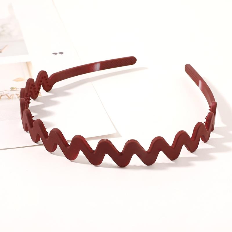 Solid Color Simple Square Shaped Headband Anti-Slip Invisible Girls Hair Hoops For Teenager Fixed Hairstyle Accessories Hair Rim