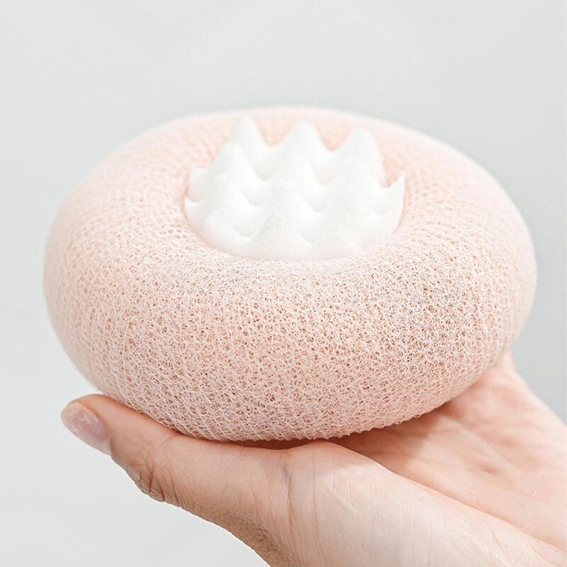 Shower Ball Shower Foam Puff Bath Ball Hypoallergenic [WD58334] Shower ball (ivory)