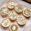 Emboss Sealings Wax Stamp Head Metal Sealing Stamp Wax Seal Stamp Head Replacement for Envelope Sealing & Greeting Cards