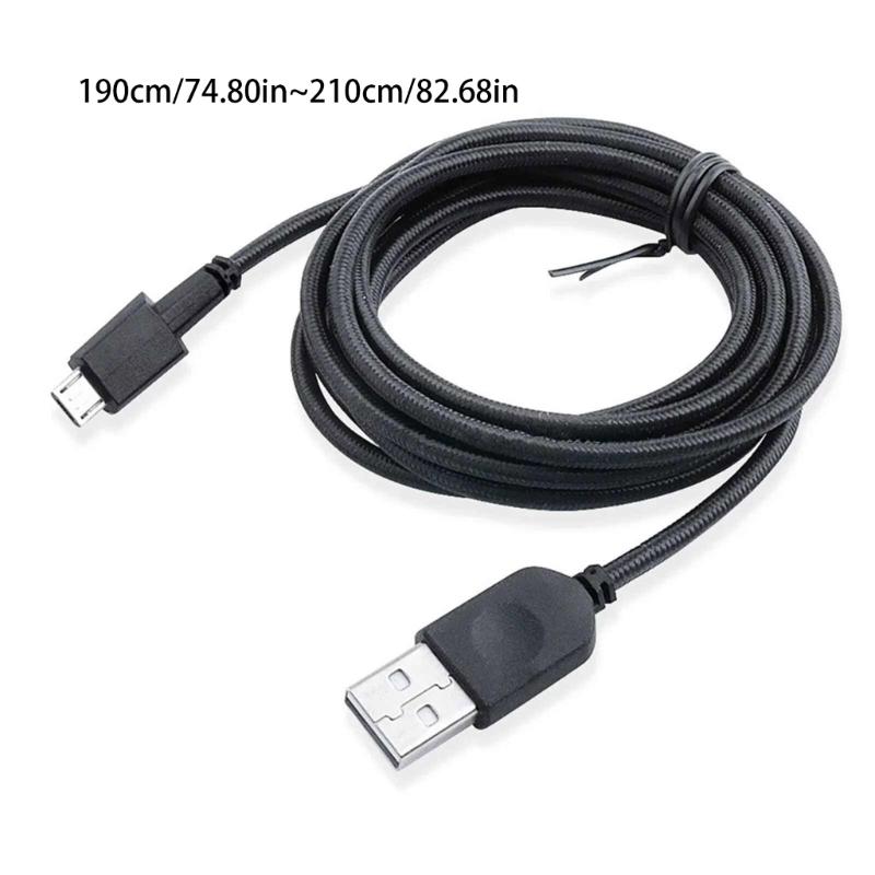 Mouse Cable USB Nylon Charging Cord For AW610M AW310M Mouse Wire Ensuring Fast And Stable Power Delivery