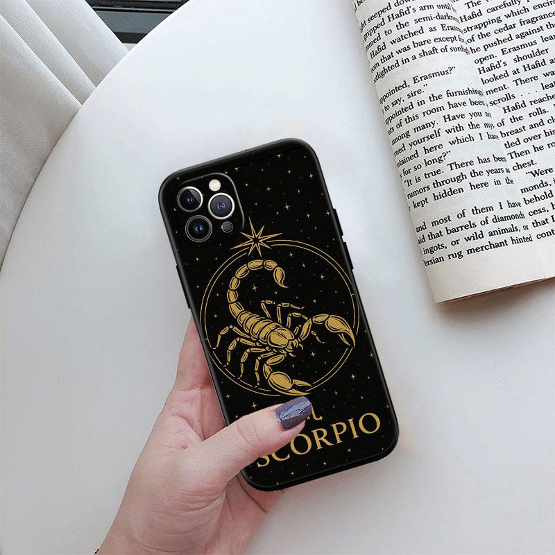 12 Constellation Card Phone Case for Samsung Galaxy Note 10 20 S23 S22 Ultra FE Plus M06 M15 M16 M35 M55