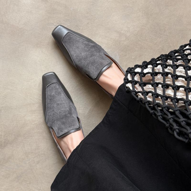 

Новые туфли-лодочки на квадратном каблуке с квадратным носком, на все сезоны, женские, удобные, из коровьей кожи, модные, нескользящая подошва из говяжьей кожи, женские из овчины 40