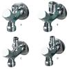 Brass 2 Outlet Angle Valves Strong 1 Inlet 2 Outlet Brass Valves for Flexible Water Flows Control In Bathroom Kitchen