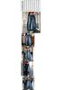 American Retro Washed Women's Wide-Leg Slimming Jeans, Casual Straight-Leg Floor-Length Pants