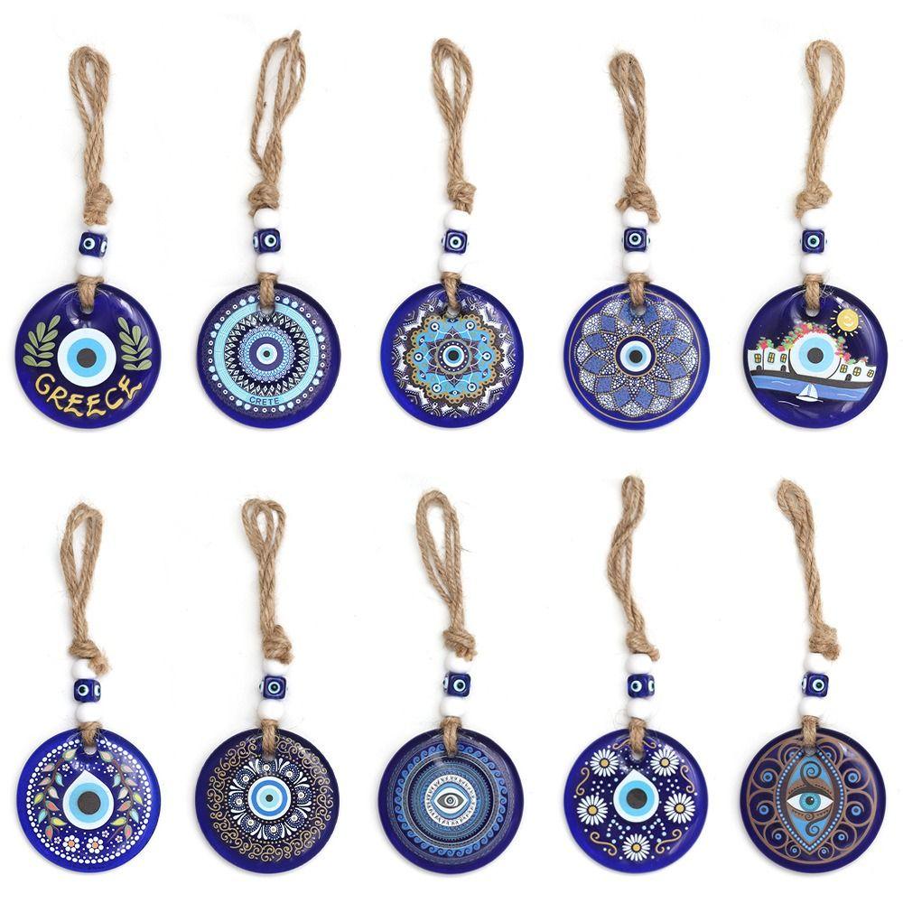 Hand of Fatima Lucky Eye Keychain Blue Eye Car Hanging Charm Lucky Eye Pendant Couple Gifts