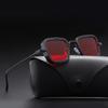 Unisex Vintage Square Frame Sunglasses: Trendy Metal Thick-Rimmed Outdoor Fashion