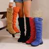 Women's Fashion Boots 2026 Belt Buckle Thick Heel Autumn Winter Knee High Boots Fashion Anti Slip Outdoor Women Shoes Plus Size