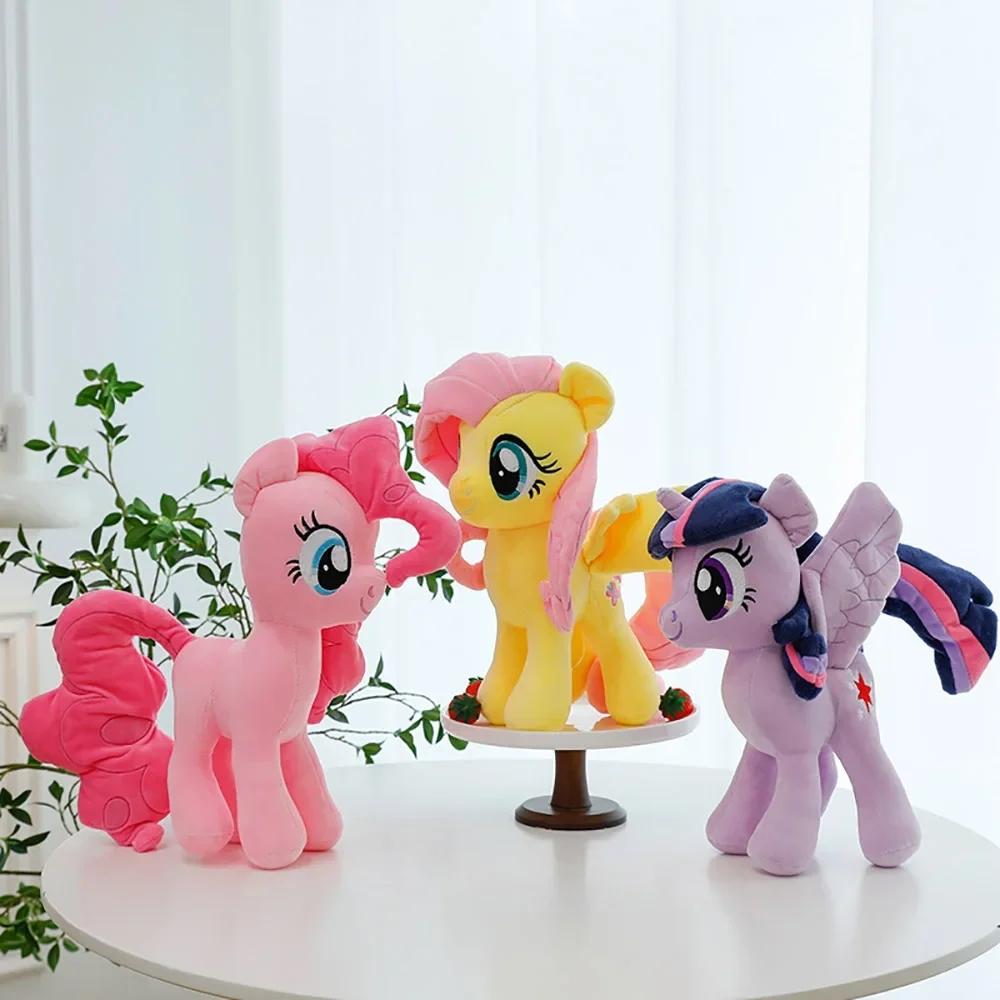 30Cm My Little Pony Kawaii Toys Pinkie Pie Fluttershy Twilight Sparkle Soft Stuffed Dolls Plushie Ornaments Kid Gifts