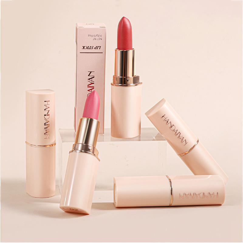HANDAIYAN 8 Nude Velvet Lipstick Sexy Charm Texture Lipstick Waterproof Non-stick Cup Matte Lip Gloss