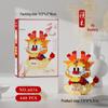 God of Wealth Micro-Particle Building Blocks Toy Ornament - Educational Puzzle Gift for Boys & Girls