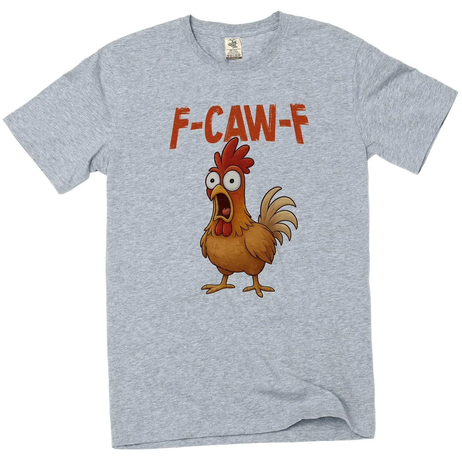 F-Caw-F funny Rooster Tee shirt angry rooster FcawF humorous Tee M