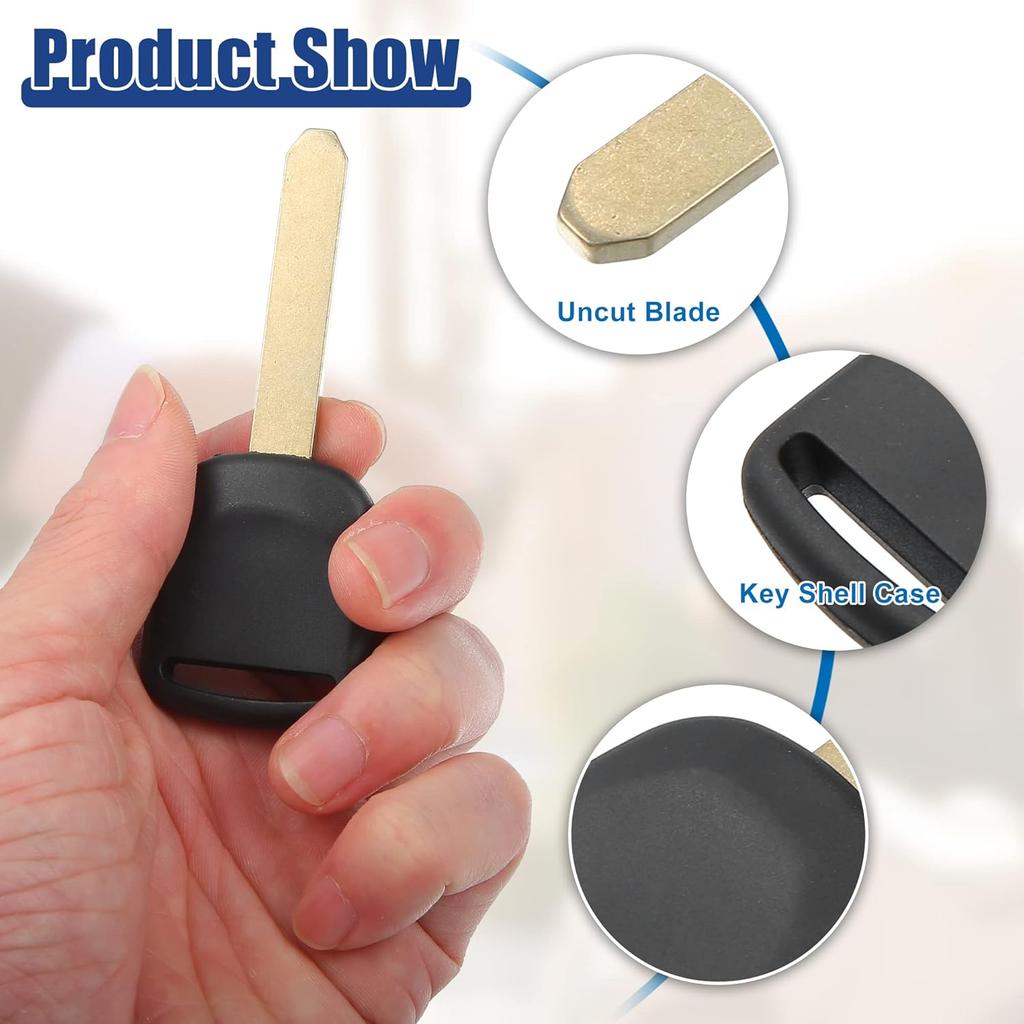 ACROPIX Uncut Ignition Transponder Key Fit for Honda Civic CR-V 2003-2005 for Element Odyssey S2000 2003-2004 HO01T5 35113-S0X-A01- Pack of 1 Black