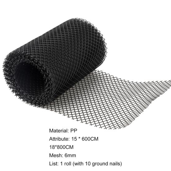1 Roll Anti-clogging Gutter Guard Flexible PP Multifunctional Drain Protector Adjustable Mesh Netting for Home