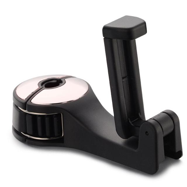 

Крючок на заднее сиденье автомобиля, многофункциональный подвесной держатель для мобильного телефона, ленивый кронштейн, кронштейн на подголовник для телефона на заднем сиденье Pack of 1 серебряный