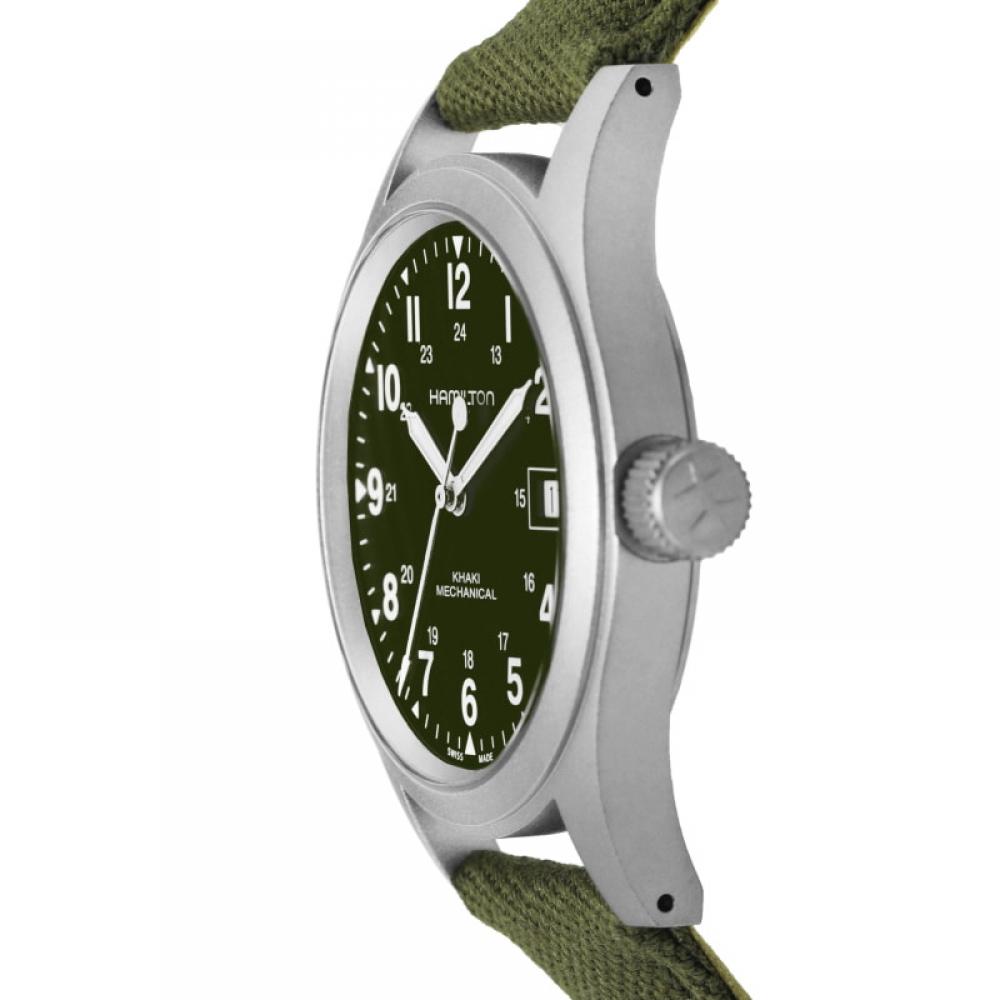 Hamilton H69439363 Khaki Field Mechanical Pánske Náramkové Hodinky Nato