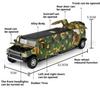 Scale 1:32 H2 Car Model Toy Doors Opened Pull Back High Simulation Sound Light Miniature Models Toys Hooby Gifts for Kids