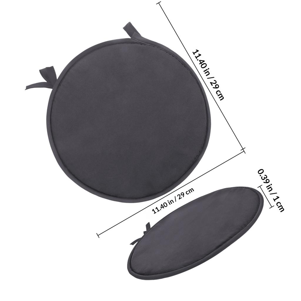 1pc Thickened Chair Cushion Soft Round Seat Pad For Dining Room Office Home, Sponge Seat Cushions For Chairs Decor