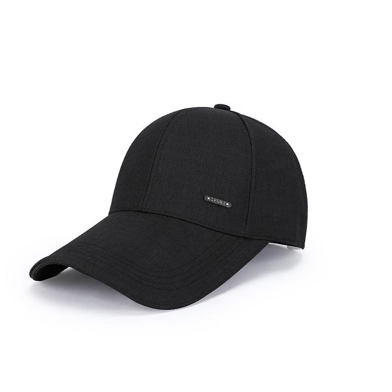 

Весной и осенью новая мужская кепка с увеличенными полями, бейсболка с большими полями для отдыха на природе, солнцезащитная кепка с большими полями чёрный