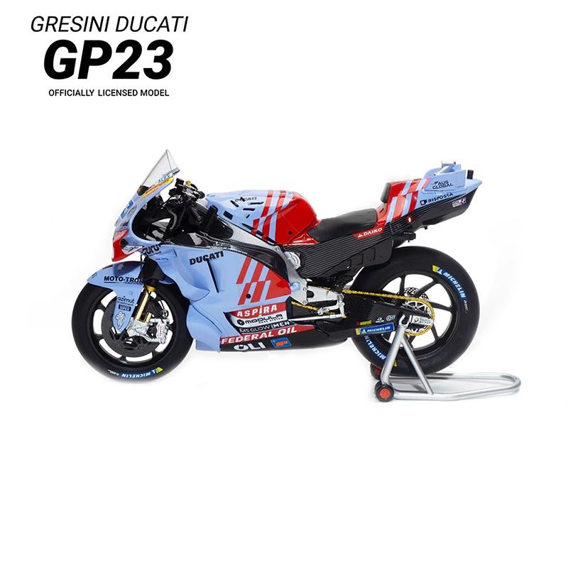 In Stock Kiloworks 1:12 Ducati Pramac Gp23  Motorcycle Simulation Alloy Micro Diecasting Custom Toy Collection Gift Ornament