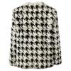 OFTBUY 2024 Real Natural Rabbit Fur Coat Winter Jacket Women Thick Warm Houndstooth Pattern Elegant Outerwear Streetwear Fashion