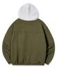 Trillion 2Way Vintage Washed Cotton Zip-Up Hoodie_Khaki