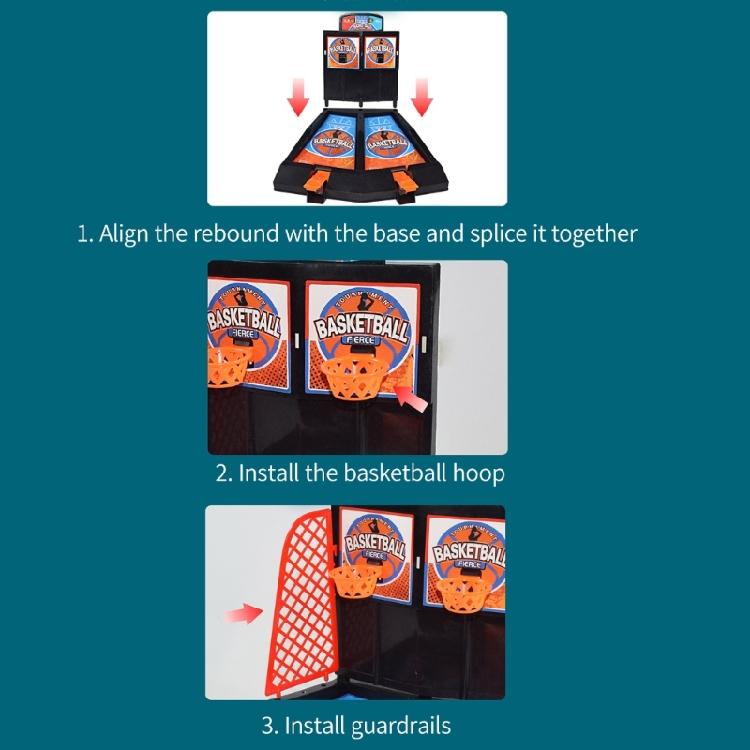 Interaktives Tisch-Basketballspiel mit kleinem Basketball Tragbares Tisch-Basketballset für Kinder und Erwachsene Lustige Geschenke