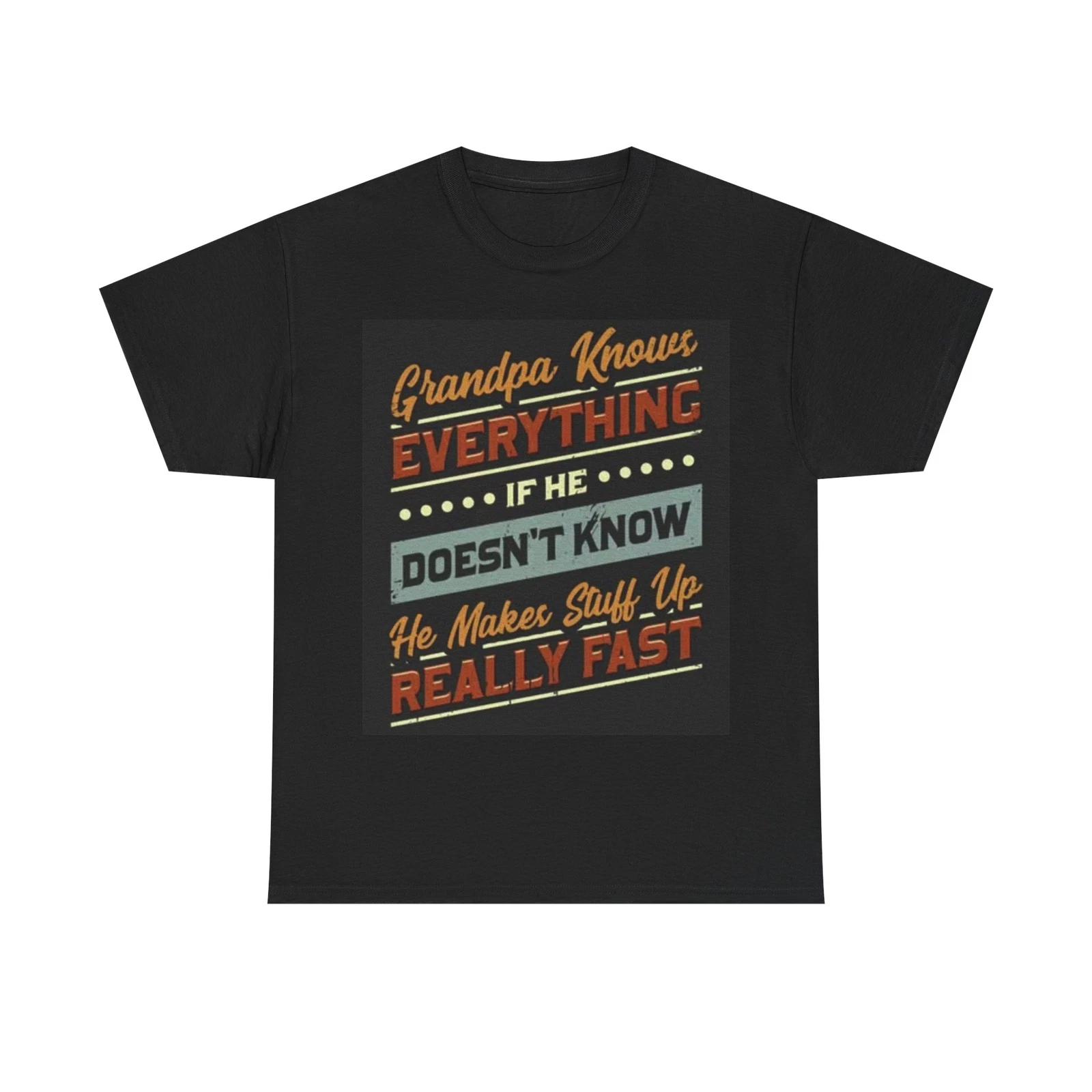 Men s and Women s T-shirts Grandpa Knows Everything M