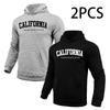 2 In 1 Hoodie for Man California Print Autumn Winter Daily Casual Sporty Sweatshirt Home Outdoor Comfort Warm Fashion Pullover