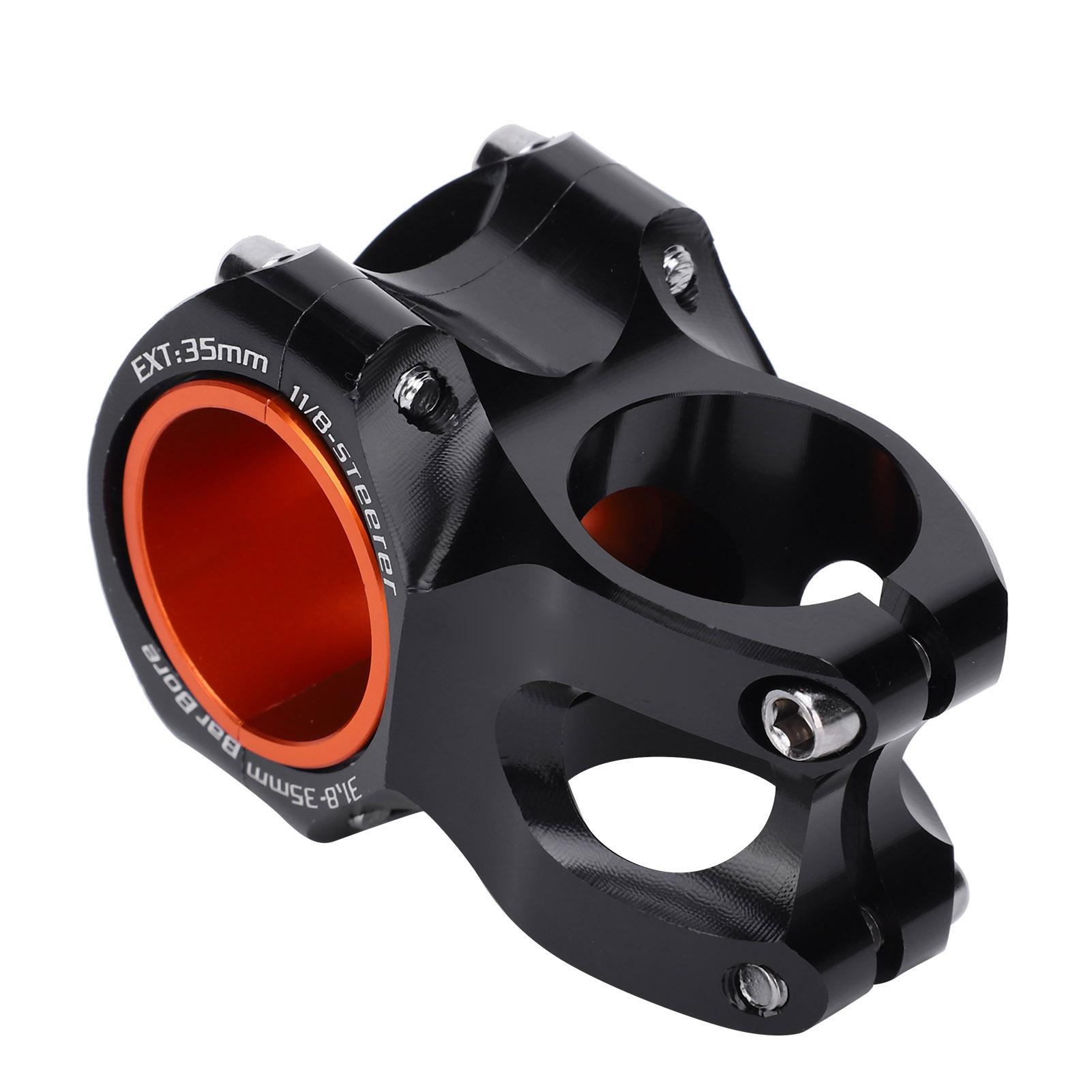 

35MM Bicycle Mountain Bike Stem Aluminum Alloy Cycling Short Handlebar Stem for Most BikeBlack чёрный