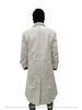 Handmade Formal Casual Workwear Stylish White Men Genuine Leather Trench Coat