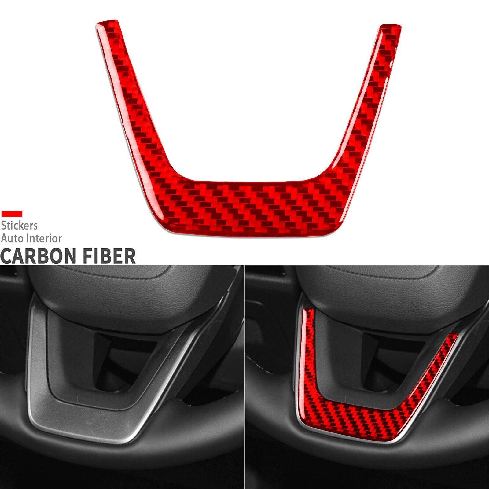 Red Carbon Fiber Driver Steering Chin Cover Trim For Lexus NX 250 350 450h 22-25