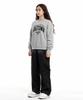 CREAM SODA LAB Pigment Cut-Out Rivet Cotton Elastic Waist Pants Black