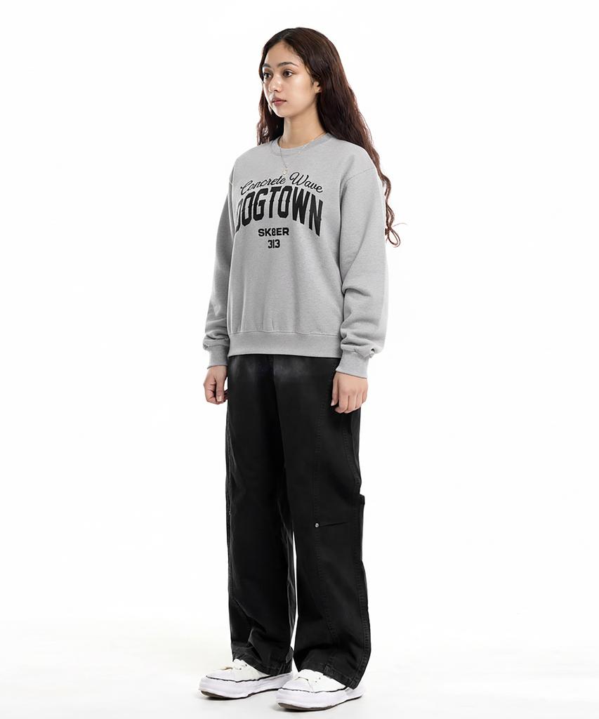 CREAM SODA LAB Pigment Cut-Out Rivet Cotton Elastic Waist Pants Black