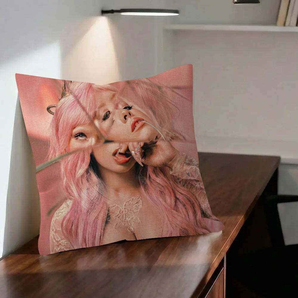 HADES SACRIFICE Melanie Martinez Reflective Cushion Cover Car Throw Pillow Case For Sofa Car Christmas Gift 40x40cm 45x45cm