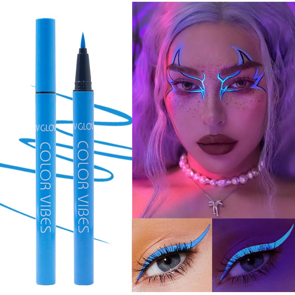 

Цветная флуоресцентная подводка для глаз Matte Glow Bright Liquid Eyeliner Painted Face Color Водостойкая, устойчивая к поту, стойкая и быстросохнущая 02#