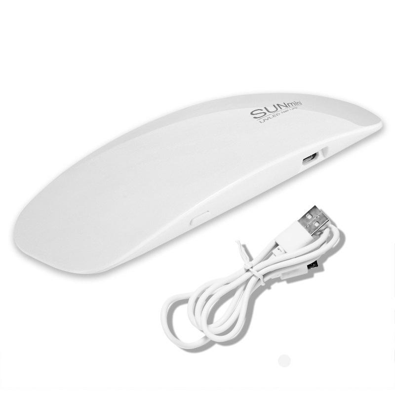 Compact Handheld Nail Lamp: Quick-Drying UV Phototherapy, No Hand Darkening