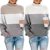 Womens Off The Shoulder Sweater Casual   Knitted Loose Long Sleeve Pullover