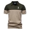Polo Ralph Lauren Letní vyšívané poníkem Nové pánské pletené polo tričko s krátkým rukávem Barevně blokovaný límec Ležérní polo pro muže
