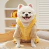 Velvet Flannel Four-Legged Clothing Pet Dog Cat Autumn Winter Warm Clothing Supplies Cartoon Bee Teddy Bear