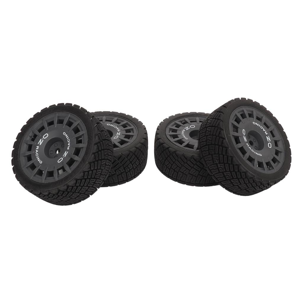 4 Pcs RC Car Tire Rubber Wheels High Wear Resistance Strong Cushioning 1Celsius10 RC On Road Tyres for