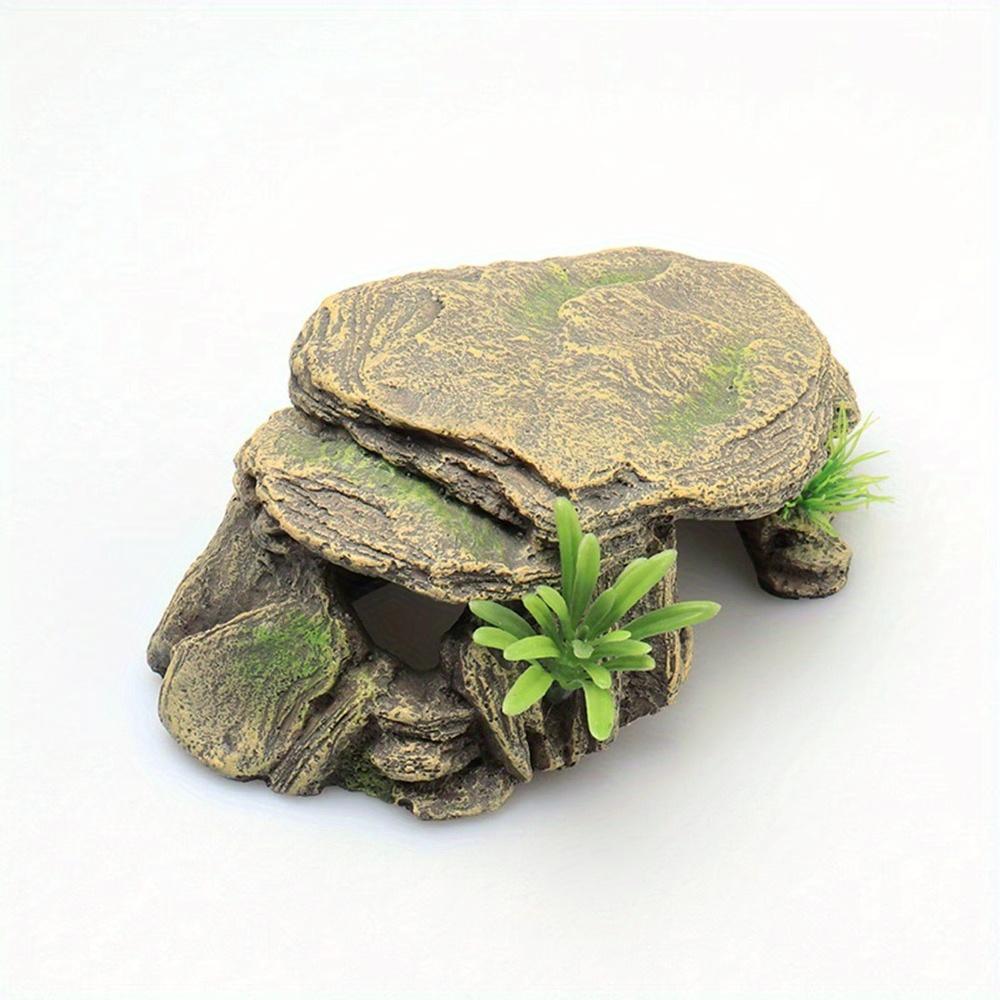 1PC Aquarium Turtle Tank Decoration Terrace Artificial Shelter Decor Ornament Reptile Resting for Fish Terrapins Frogs Turtles