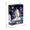Space Assembly Shuttle Building Blocks With Abs Plastic For Play Toy Learning