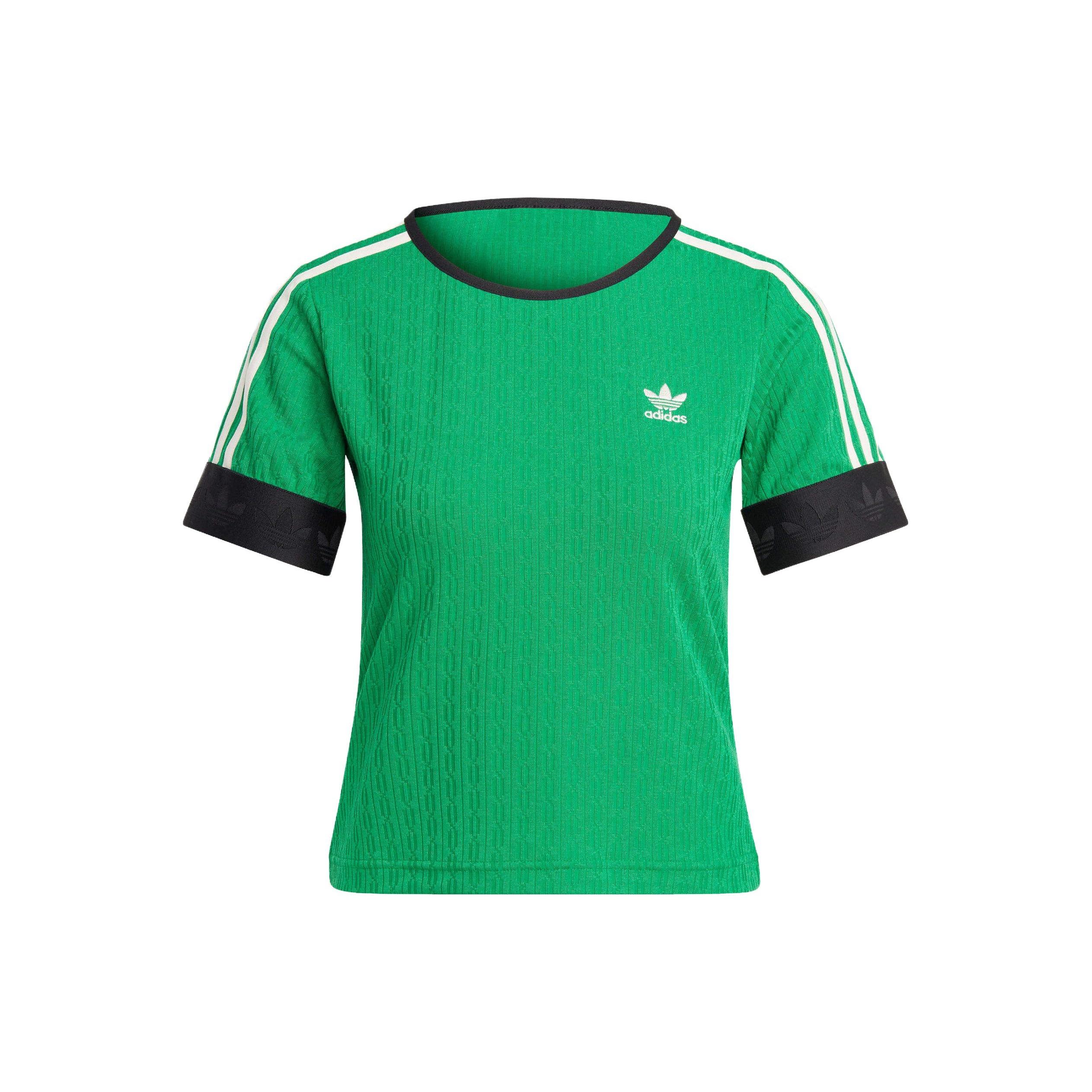 (WMNS) adidas originals SS23 adicolor 70s Knit T-Shirt Green Women s IK7844 XS