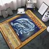 Blauäugiger weißer Drache Teppich für Wohnzimmer Rutschfester Schlafzimmer Nachttisch Sofatisch Läufer Weiche Große Bodentischdecke Heimdekoration