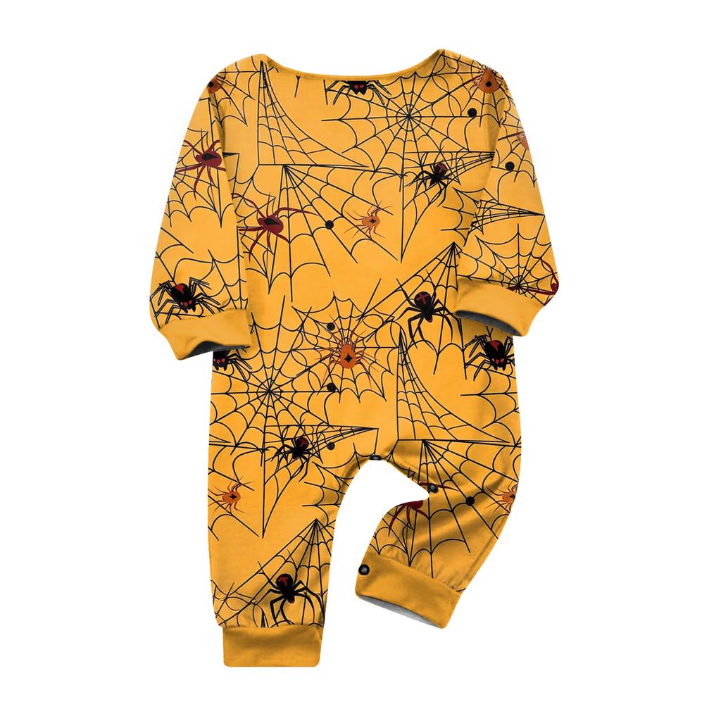 Matching Family Halloween Pajama Set Long Sleeve Top and Pants for Parent and Child