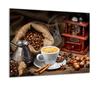 GLASS PROTECTIVE PLATE FOR STOVE 60x52 COFFEE